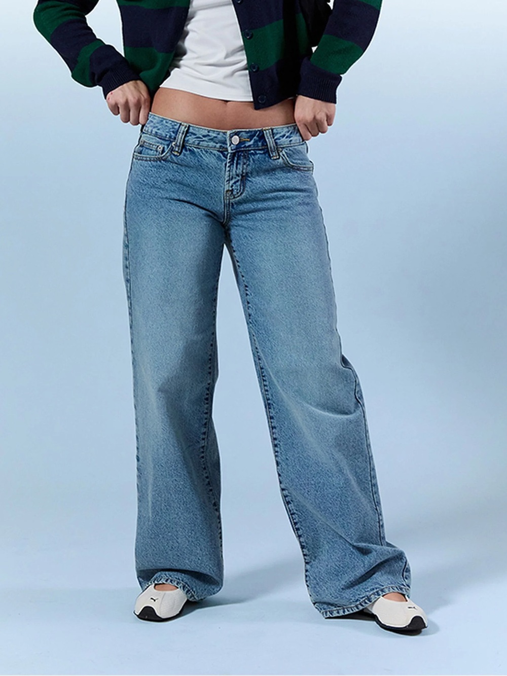 Pacsun Zoe low rise jeans light wash